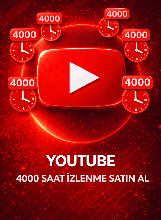 YouTube 4000 Saat İzlenme Satın Al